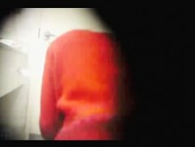 Hidden camera man filming pissing girls in bathroom