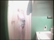 Young amateur blonde hidden shower video