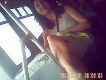 cuban lady legs on bus