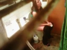 Real amateur spied on real voyeur cam pissing on bowl