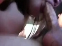 horny wife cant wait to suck dicks she does it in the car with cum