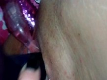 Double Dildo up close playing