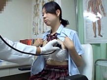 Medical voyeur cam shooting Asian explored in gyno office