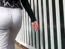white pants jiggle