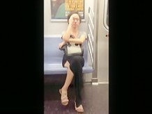 NYC subway voyeur asian