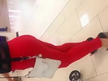 Sexy mex ass and tits in red