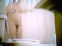 Hidden cam - Pregnant woman in shower