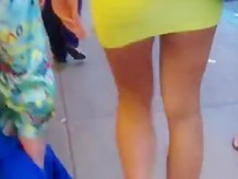 yellow minidress