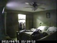 My mum masturbating in her bed room caught by hidden cam