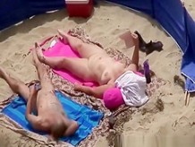Tattooed fucks chubby wife in beach
