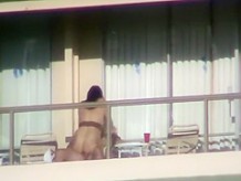 Incredible sex caught on a balcony