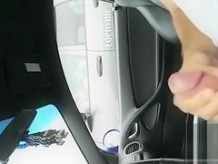 Jacking off in the auto and exposing my dick