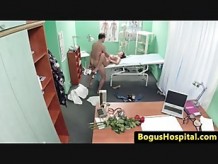 Hospital spycam follando con joven eurobabe.