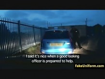 Tetona british amateur mierda en deber policía