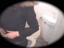 larga vagina follada Duro por japonés dick en público baño