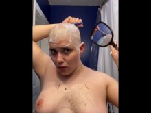 Puta sin pelo - Adama Da'at Amateur Fetish Headshave y Eyebrow Shave