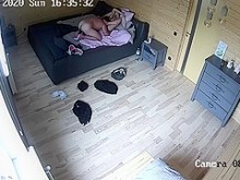 Sexo en casa con cámara IP oculta