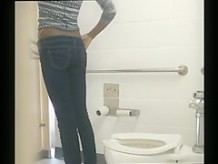 Skinny Black Ass - Hidden Toilet Cam