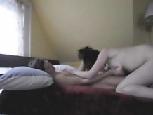 Homemade Couple Having Sex On Bed