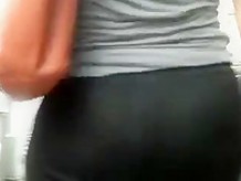 fat ass with leggings and thong 2