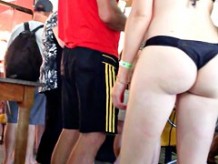Beautiful ass in thong bikini !