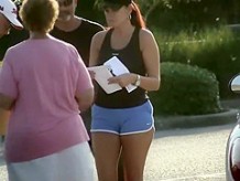 Car accident and a cameltoe