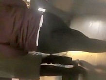 Big ass in tight black pants