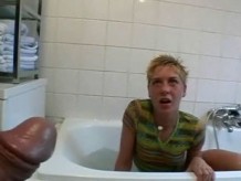 Amateur alemán cuarto de baño