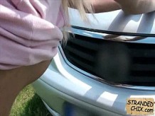 Nena checa follada en el auto Katy Rose.2.4