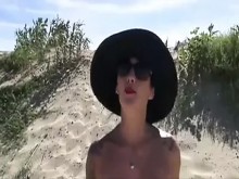 Playa nudista GB puta chupando semen en Cap d'Agde