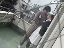 Linda enfermera follada duro en un vídeo de sexo japonés voyeur