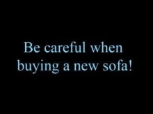 ¡Ten cuidado al comprar un sofá nuevo!