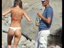 Sexo en la playa.  Vídeo 3