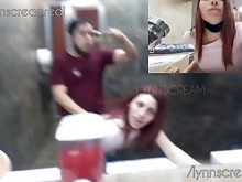 Cogida pública arriesgada en el baño de Mc Donald hasta correrse en el culo - @lynnscreamreal Public Adventures parte 1