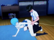 Rei Ayanami y Shinji Ikari tienen sexo intenso en casa. - Neón Génesis Evangelion Hentai