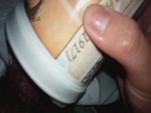 Uso mi Fleshlight & Vert casero; semen duro