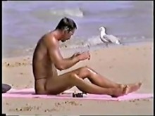 compañeros de correa en la playa