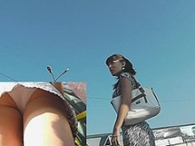 Blancos en la parte posterior de la espalda upskiring (falso)