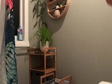 Hermano Hung Brother en la ducha en la verdadera cámara espía escondida, Voyuer