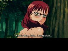 La pelirroja con grandes tetas le encanta follar en el autobús y en el bosque