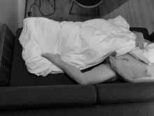 Me desperté con la polla dura, tuve que masturbarme