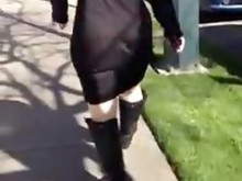 Milf ver a través del vestido