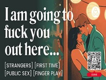 Primera vez follando en público con un extraño – Sexo en público y conversación sucia – ASMR Audio Porn - Juego de roles de audio erótico para mujeres