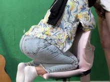 La profesora tuvo una discusión con mi novio... No pude practicar... (Historia de sexo en farsi)