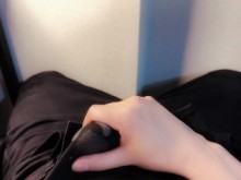 Masturbación con penetración de semen ♡ Estaba acariciando mi pene a través de mi ropa interior y se sentía tan bien... ♡