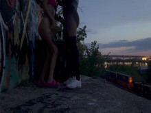 Quedar atrapado en público