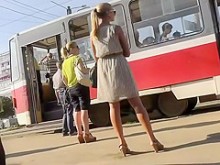 Descubrimiento monumental en un upskirt (falso)