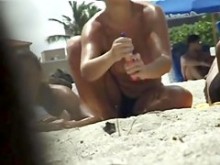 Cámara de playa sincera filmó a una tonta cachonda