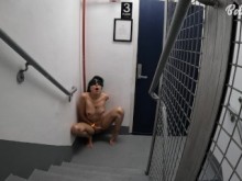 Públicamente con los ojos vendados y esposados ​​+ dedos hasta el orgasmo | Vídeo de agradecimiento de XBIZ