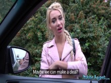 Public Agent - Creampie infiel para una novia necesitada